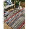 Tapis rayé extérieur et intérieur moderne Spectro Stripes