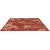 Tapis floral laine tufté main moderne Orto