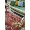 Tapis floral laine tufté main moderne Orto