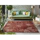 Tapis floral laine tufté main moderne Orto