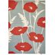 Tapis tufté main floral design laine Poppy Pop