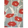 Tapis tufté main floral design laine Poppy Pop
