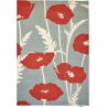 Tapis tufté main floral design laine Poppy Pop