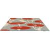 Tapis tufté main floral design laine Poppy Pop