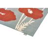 Tapis tufté main floral design laine Poppy Pop