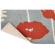 Tapis tufté main floral design laine Poppy Pop