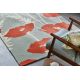 Tapis tufté main floral design laine Poppy Pop