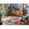 Tapis tufté main floral design laine Poppy Pop