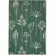 Tapis floral laine moderne tufté main Stipa