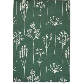 Tapis floral laine moderne tufté main Stipa