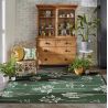 Tapis floral laine moderne tufté main Stipa