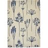 Tapis floral laine moderne tufté main Stipa