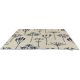 Tapis floral laine moderne tufté main Stipa