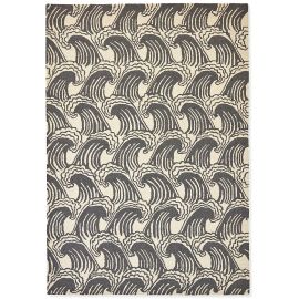 Tapis laine moderne tufté main rectangle Ride The Wave