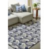 Tapis laine moderne tufté main rectangle Ride The Wave