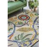 Tapis laine floral tufté main moderne Jackfruit And The Beanstalk