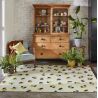 Tapis ethnique moderne laine tufté main Leopard Dots