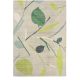 Tapis laine floral rectangle moderne Oxalis