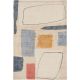 Tapis laine abstrait rectangle moderne Composition