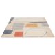 Tapis laine abstrait rectangle moderne Composition