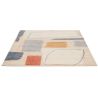 Tapis laine abstrait rectangle moderne Composition