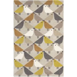 Tapis moderne laine graphique tufté main Lintu