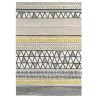 Tapis viscose et laine design ethnique tufté main Raita