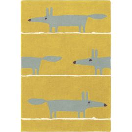 Tapis tufté main moderne laine rectangle Mr Fox