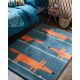 Tapis tufté main moderne laine rectangle Mr Fox