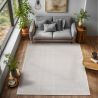 Tapis rectangle uni courtes mèches contemporain Ceroti