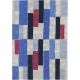 Tapis abstrait coloré moderne plat Sithe