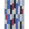 Tapis abstrait coloré moderne plat Sithe