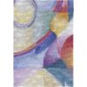 Tapis abstrait plat multicolore moderne Paslon