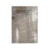 Tapis abstrait rectangulaire pour salon taupe Rialto