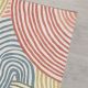Tapis plat courbe lavable en machine moderne Wanda