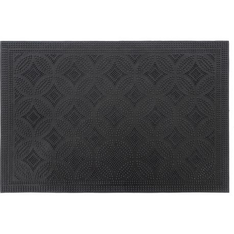 Tapis résistant pour entrée caoutchouc Boho