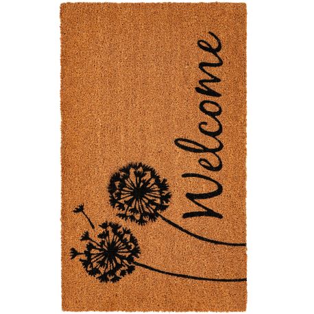 Tapis coco d'entrée naturel Theko