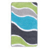 Tapis de douche en polyester doux turquoise Riviera