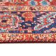 Tapis vintage rouge plat rayé Benuta