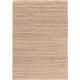 Tapis laine et jute fait main naturel Karma