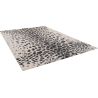 Tapis noir doux moderne rectangle Rune