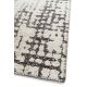 Tapis vintage recyclé marron rayé plat Sigvard Mats