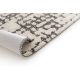 Tapis vintage recyclé marron rayé plat Sigvard Mats