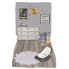 Tapis antidérapant en coton gris Lolipop Nattiot
