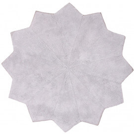 Tapis antidérapant en coton gris Lolipop Nattiot