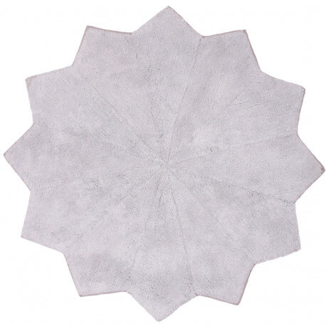 Tapis antidérapant en coton gris Lolipop Nattiot