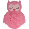 Tapis hibou rose en coton Sweet Pepa Nattiot