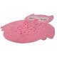 Tapis hibou rose en coton Sweet Pepa Nattiot