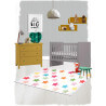 Tapis enfant multicolore en polypropylène Holly Nattiot