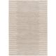 Tapis design doux rayé rectangle Olof
